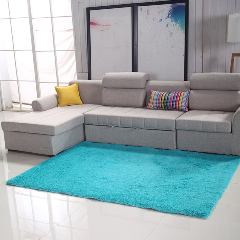 Eenvoudige eenvoudig tapijt Multicolor kunstmatige wol Tapijt Anti-slip huisdiervriendelijk vloerkleed voor de woonkamer