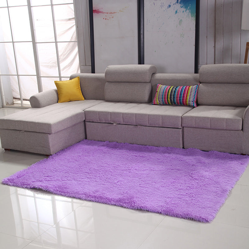 Eenvoudige eenvoudig tapijt Multicolor kunstmatige wol Tapijt Anti-slip huisdiervriendelijk vloerkleed voor de woonkamer