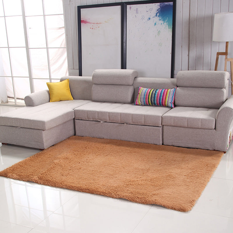 Eenvoudige eenvoudig tapijt Multicolor kunstmatige wol Tapijt Anti-slip huisdiervriendelijk vloerkleed voor de woonkamer