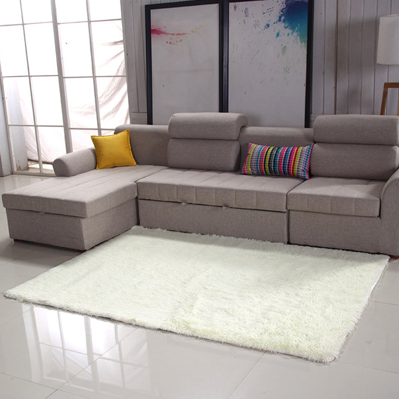 Eenvoudige eenvoudig tapijt Multicolor kunstmatige wol Tapijt Anti-slip huisdiervriendelijk vloerkleed voor de woonkamer