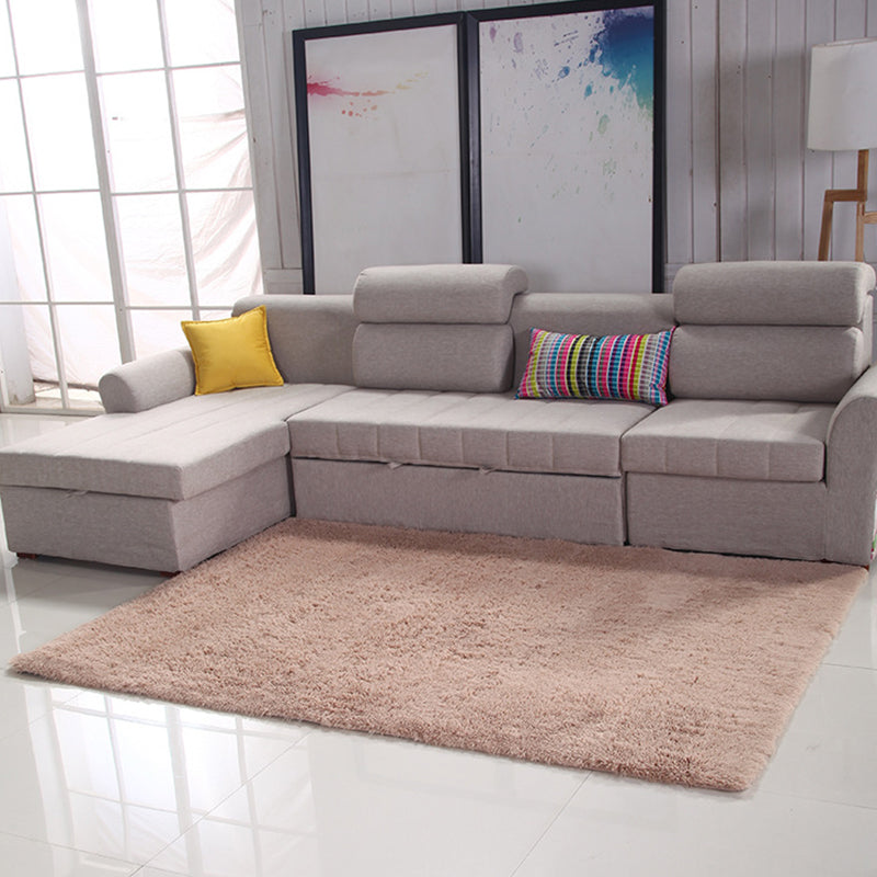 Eenvoudige eenvoudig tapijt Multicolor kunstmatige wol Tapijt Anti-slip huisdiervriendelijk vloerkleed voor de woonkamer