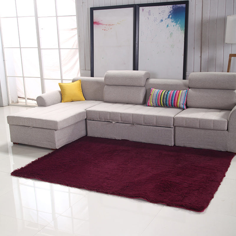 Eenvoudige eenvoudig tapijt Multicolor kunstmatige wol Tapijt Anti-slip huisdiervriendelijk vloerkleed voor de woonkamer