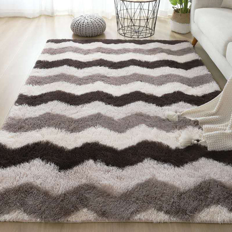 Multicolor Home Decoration Rug Casual Tie Dye Graphic Print Carpet Plush Stain Resistant Pet Friendly Non-Slip Rug