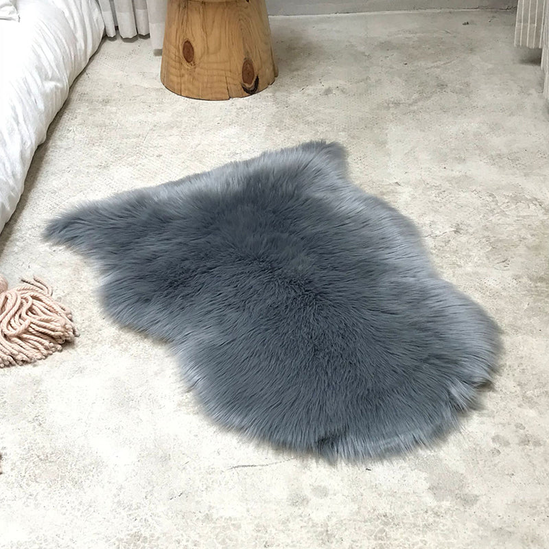 Warm effen kleurentapijt Veelkleurig tapijt in Scandinavische stijl Pluche Machinewasbaar functioneel tapijt voor slaapkamer