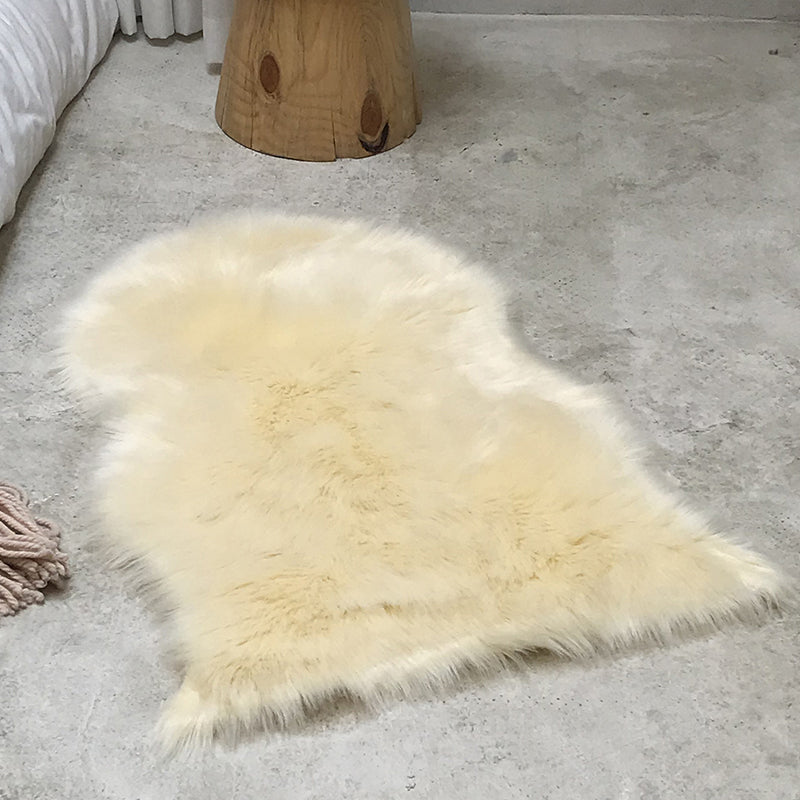 Warm effen kleurentapijt Veelkleurig tapijt in Scandinavische stijl Pluche Machinewasbaar functioneel tapijt voor slaapkamer