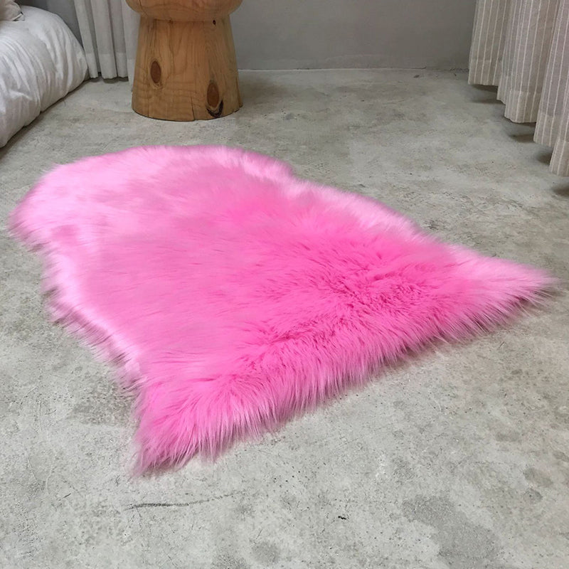 Warm effen kleurentapijt Veelkleurig tapijt in Scandinavische stijl Pluche Machinewasbaar functioneel tapijt voor slaapkamer