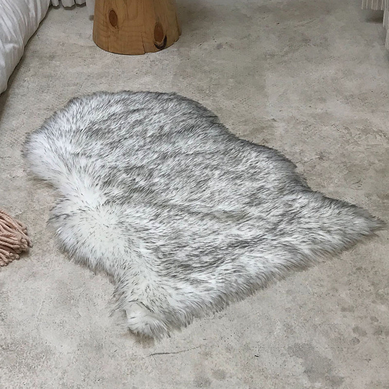 Warm effen kleurentapijt Veelkleurig tapijt in Scandinavische stijl Pluche Machinewasbaar functioneel tapijt voor slaapkamer