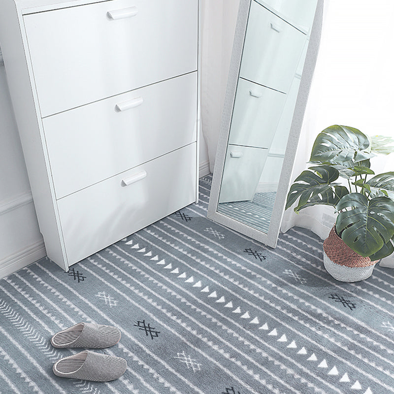 Minimalistischer Bohemian Teppich mehrfarbiger nahtloser Muster Teppich waschbarer Färbung widerstandsfähiger Rutsch-Backing-Teppich für Schlafzimmer