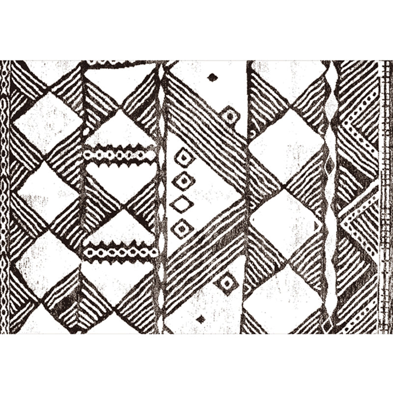 Milieu geometrisch tapijt multi-kleuren Boheemse tapijt synthetische antislip machine wasbaar huisdiervriendelijk tapijt voor woonkamer