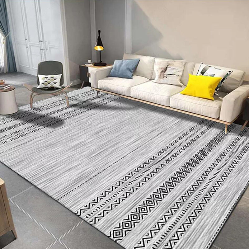 Rapis amérindien nostalgique tapis géométrique multicolo-couleur tapis de support antidérapant résistant antidérapant résistant pour la décoration