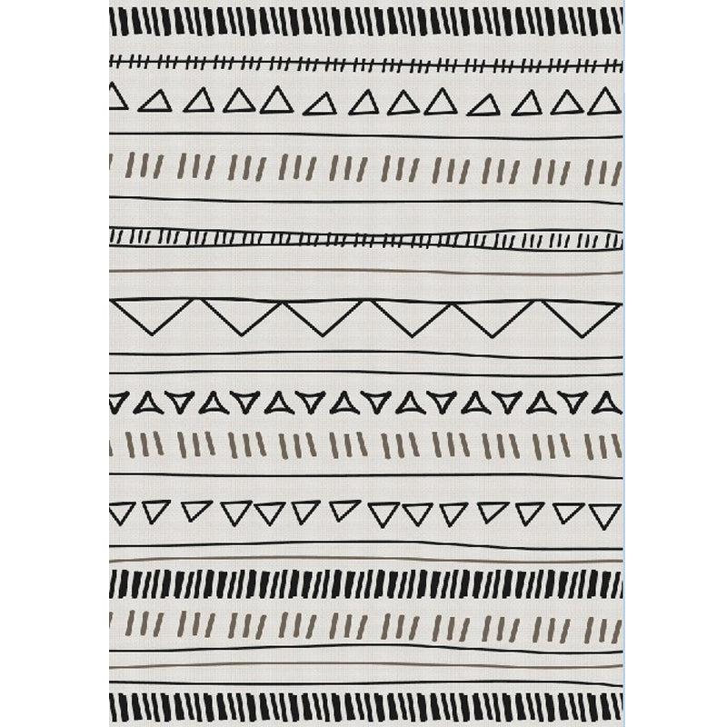 Rapis amérindien nostalgique tapis géométrique multicolo-couleur tapis de support antidérapant résistant antidérapant résistant pour la décoration