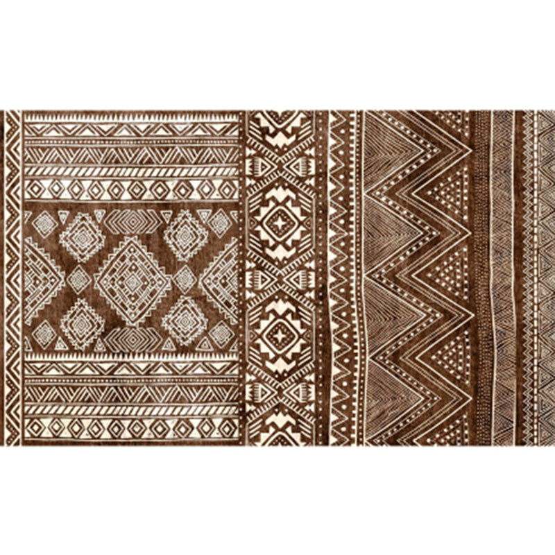 Retro Indian Style Teppich Multi-Farb geometrischer Teppichtierfreundlicher Anti-Schlupf-Fleckenfest-Teppich für die Dekoration zu Hause