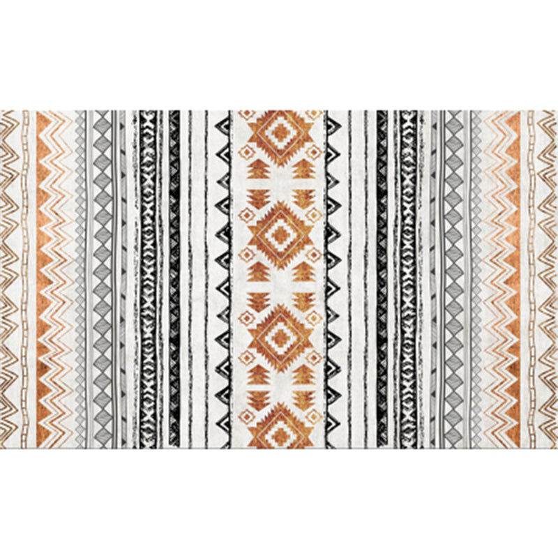 Retro Indian Style Teppich Multi-Farb geometrischer Teppichtierfreundlicher Anti-Schlupf-Fleckenfest-Teppich für die Dekoration zu Hause