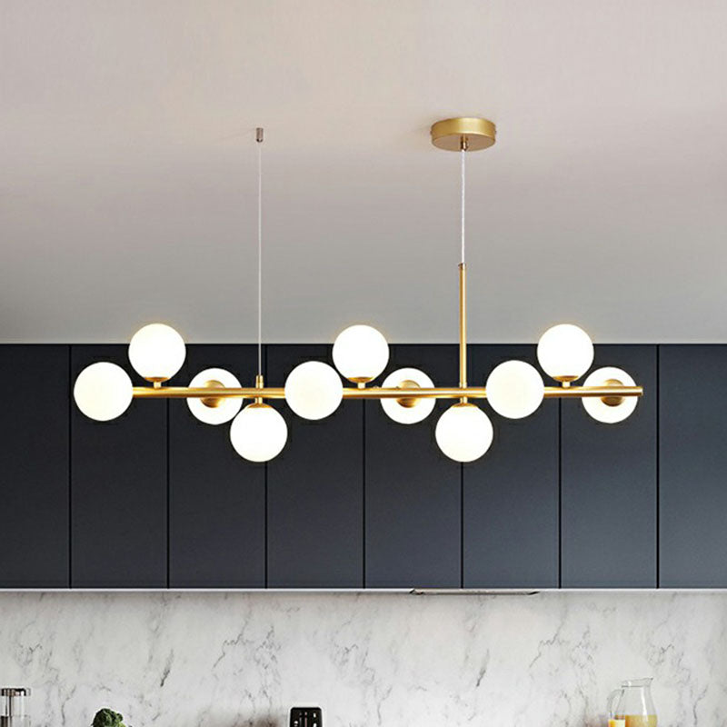 Lampe suspendue à bulles de verre postmodernisme