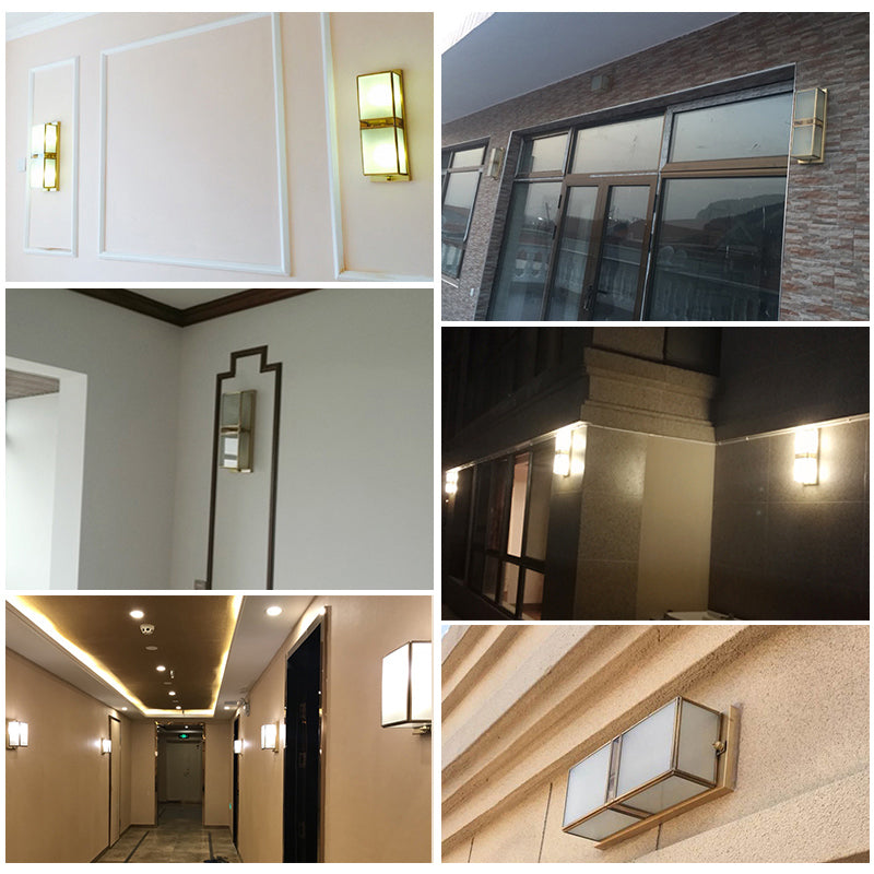 Éclairage minimaliste de la paroi rectangulaire éclair