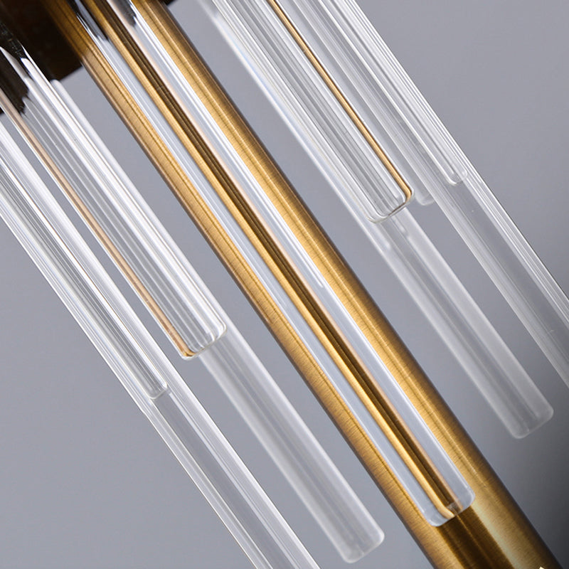 Tambour-tissu lampe de chevet de nuit vintage Éclairage de table de salle d'étude unique avec tige de cristal en blanc