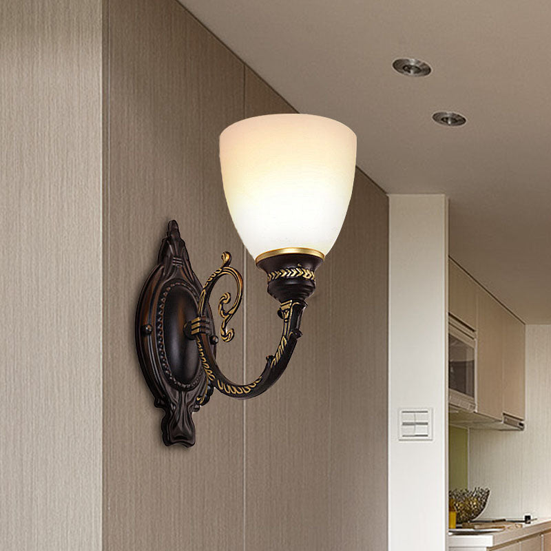 Bol éclairage en verre givré