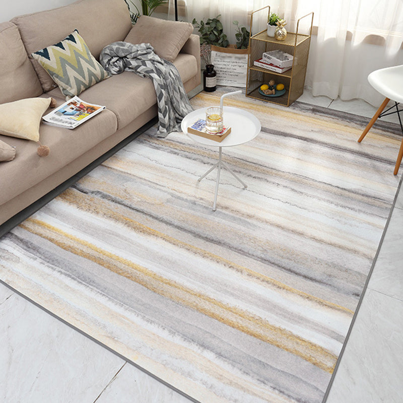 Glam Geometric Print Rug Multicolor Contemporary Rug Polypropylene Machine Wash Anti-Slip Pet Friendly Rug for Home