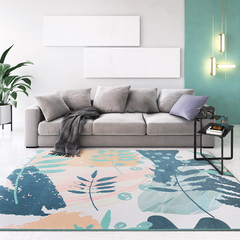 Stijlvolle multicolor Nordic Trug Synthetics Geometrische waterverf tapijt Niet-slip Stain Resistant Machine Wasbaar Tapsel voor salon