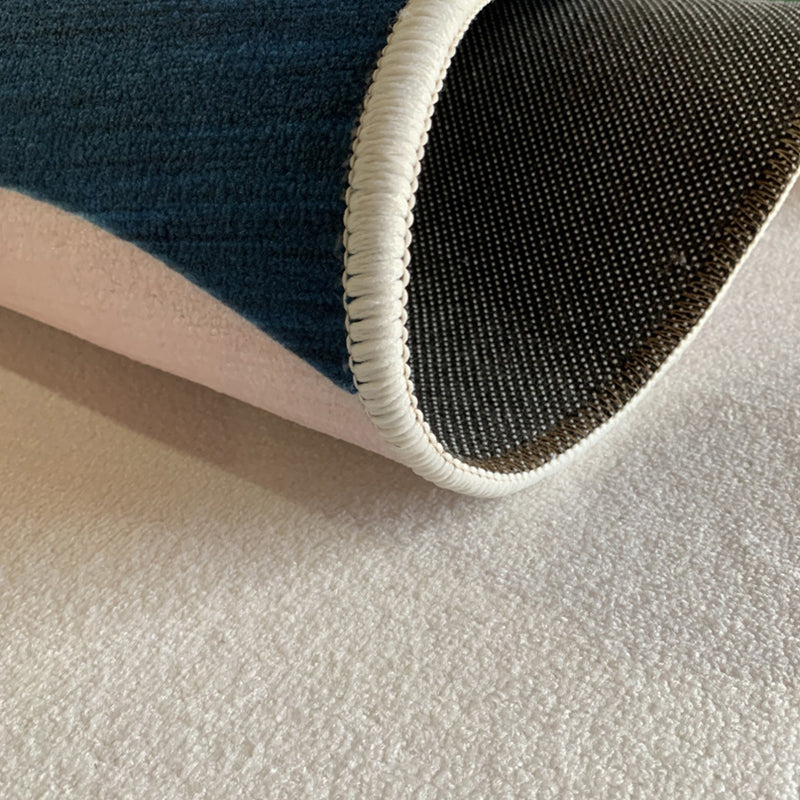 Modern Marble Print Watercolor Rug Multi Colored Polyester Rug Non-Slip Backing Washable Stain Resistant Carpet for Home