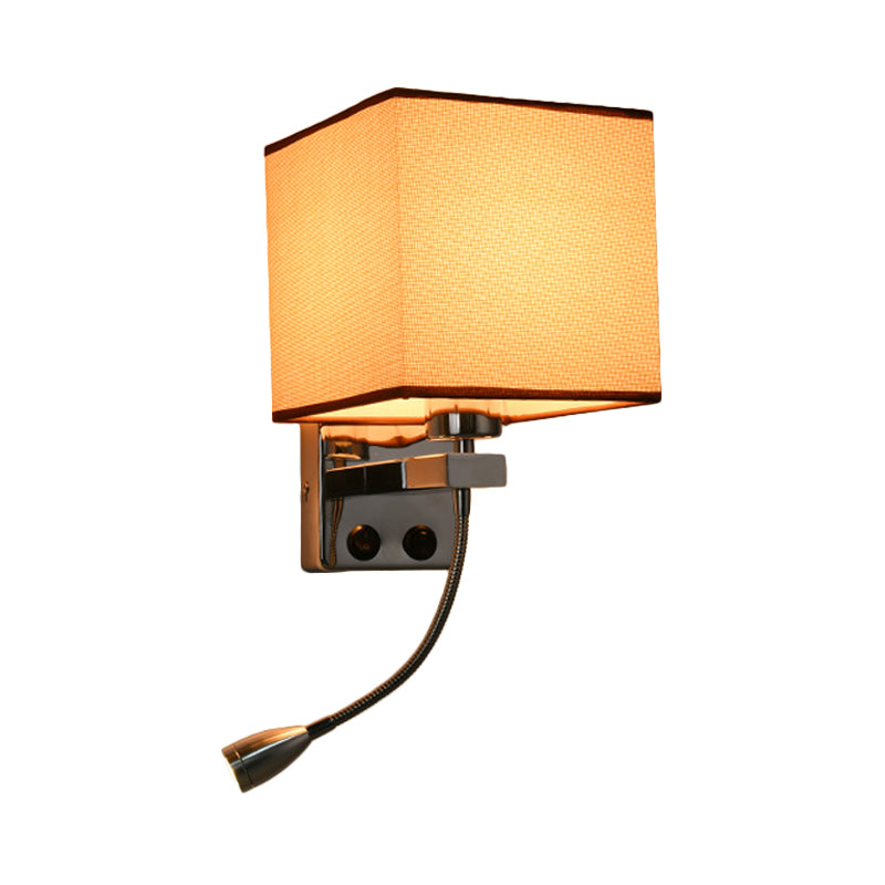 1 lumière en tissu mural lumière lumière simple de style simple / café