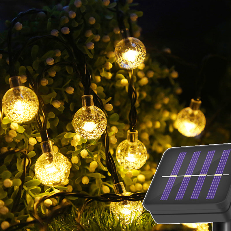 Shaded Outdoor LED Fairy Lighting Plastic 16.4ft 20 Bulbs Decorative Solar String Light in Clear