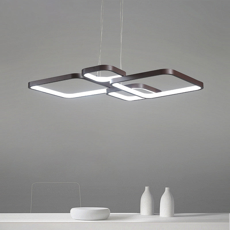 Lampada a ciondolo a preda al ciondolo a preda al ciondolo a strati lampadario rombus a strati