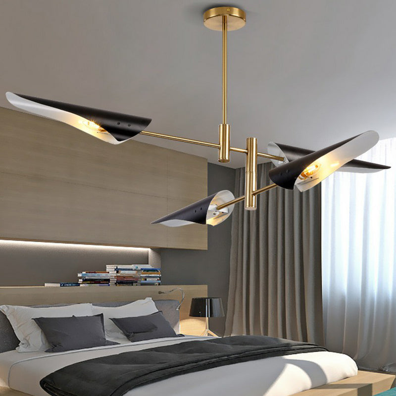 Metal Tiers Adjustable Chandelier Postmodernism Suspension Pendant Light for Living Room