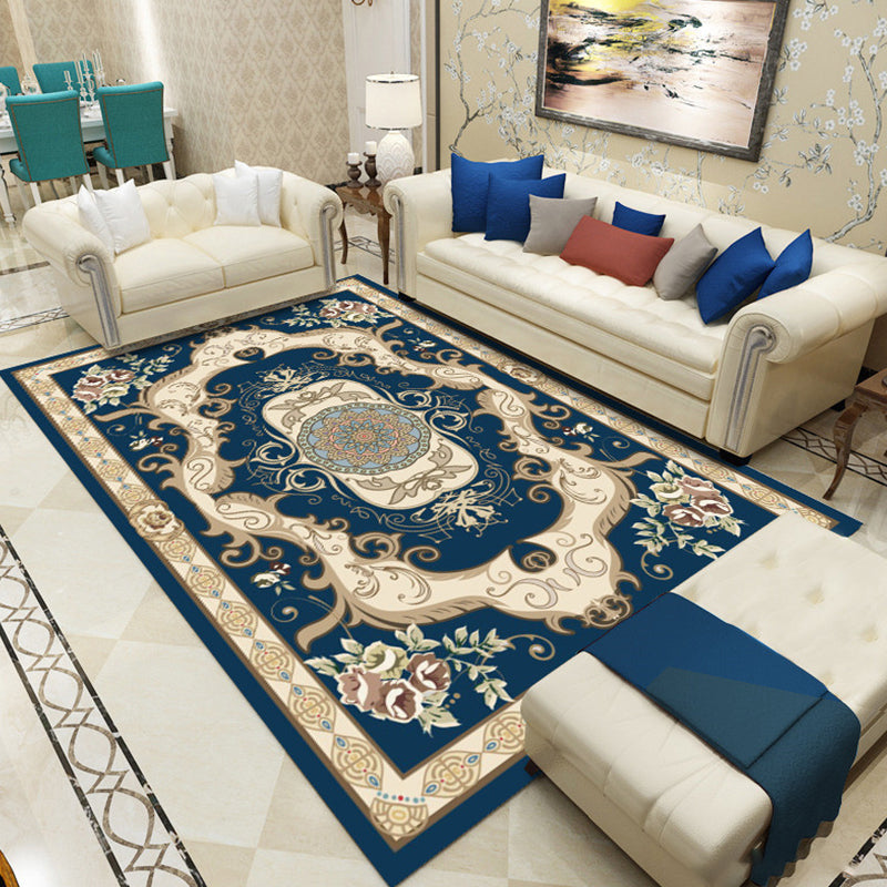 Alfombra de estampado floral Olden Multi color Polyster alfombra de interior de la alfombra del área de las mascotas para la sala de estar para sala de estar para sala de estar