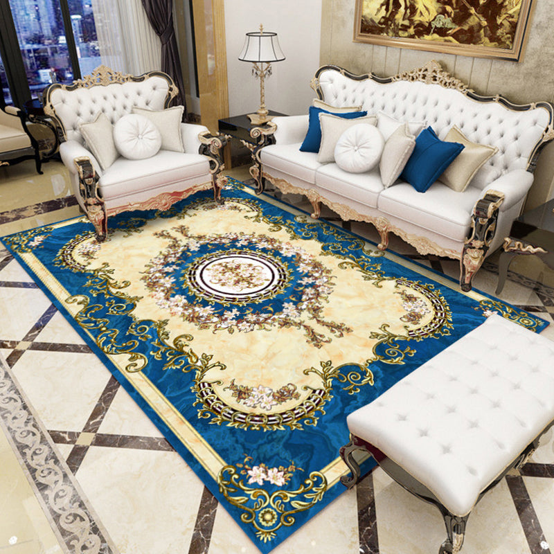 Alfombra de estampado floral Olden Multi color Polyster alfombra de interior de la alfombra del área de las mascotas para la sala de estar para sala de estar para sala de estar