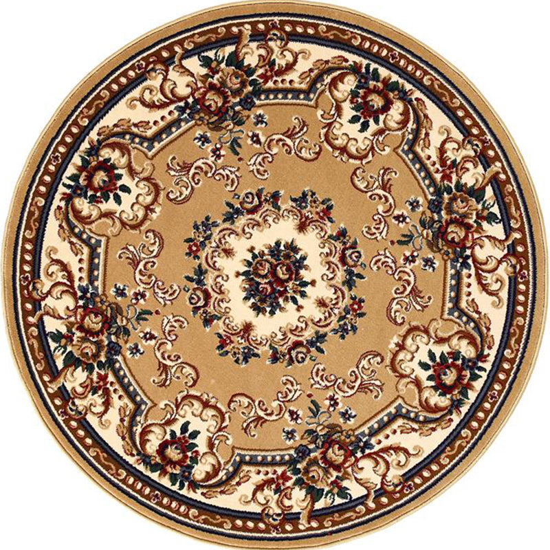 Olden Flower Printed Rug Multi Colored Synthetics Area Carpet Pet Friendly Washable Indoor Rug for Bedroom