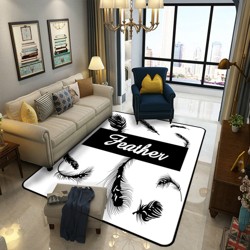 Trendy Living Room Rug Multi Colored Geometric Printed Area Rug Polypropylene Non-Slip Stain-Resistant Rug