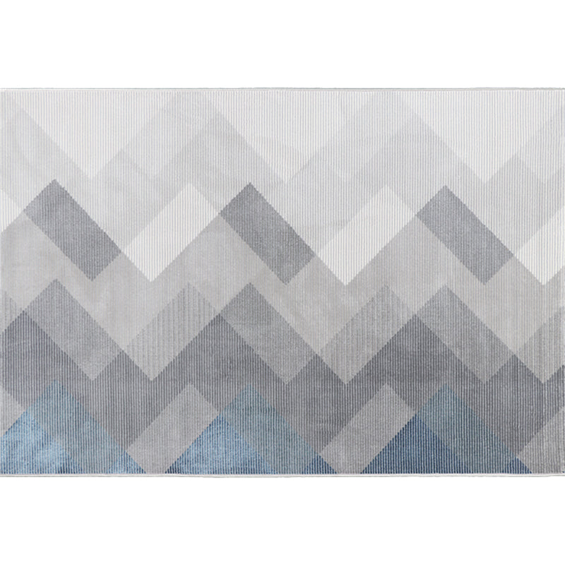 Formeller Deko-Teppich, bunt gestreift, bedruckter Innenteppich, Polyester, rutschfester, haustierfreundlicher Bereichsteppich