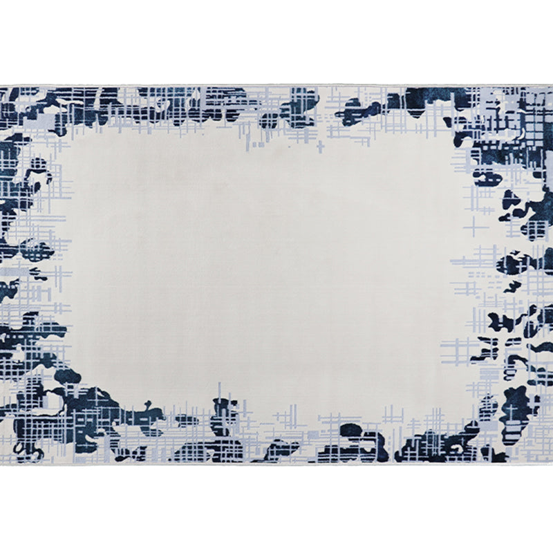 Formeller Deko-Teppich, bunt gestreift, bedruckter Innenteppich, Polyester, rutschfester, haustierfreundlicher Bereichsteppich