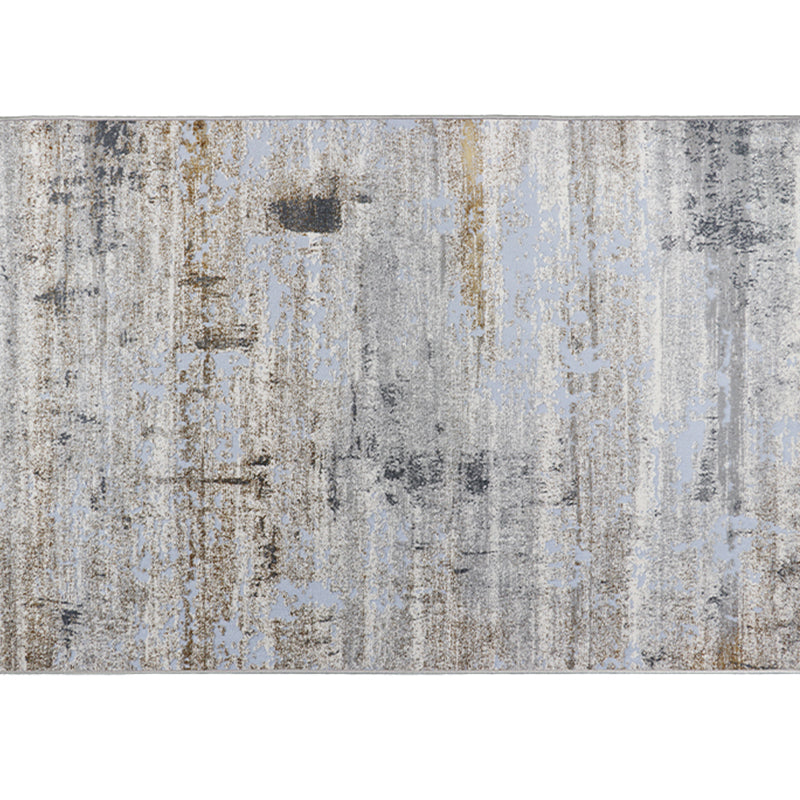 Formeller Deko-Teppich, bunt gestreift, bedruckter Innenteppich, Polyester, rutschfester, haustierfreundlicher Bereichsteppich
