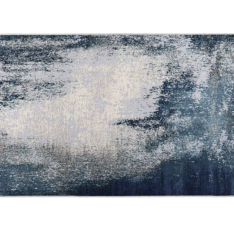 Formeller Deko-Teppich, bunt gestreift, bedruckter Innenteppich, Polyester, rutschfester, haustierfreundlicher Bereichsteppich