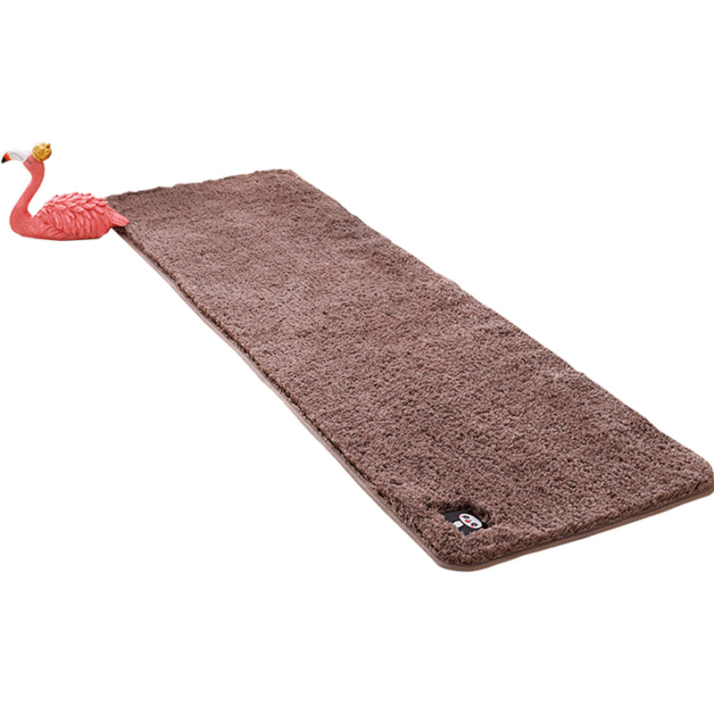 Multi Colored Bedroom Rug Modern Solid Color Rug Synthetics Non-Slip Backing Stain-Resistant Area Carpet