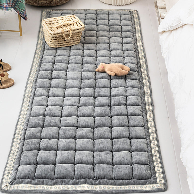 Alfombra de decoración de confort alfombra a cuadros con cuadro de cuadros Polyster sin deslizamiento para mascotas alfombra interior amigable para mascotas