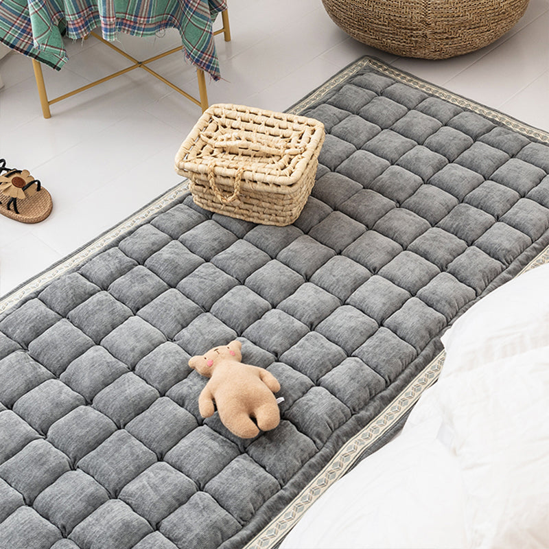 Alfombra de decoración de confort alfombra a cuadros con cuadro de cuadros Polyster sin deslizamiento para mascotas alfombra interior amigable para mascotas