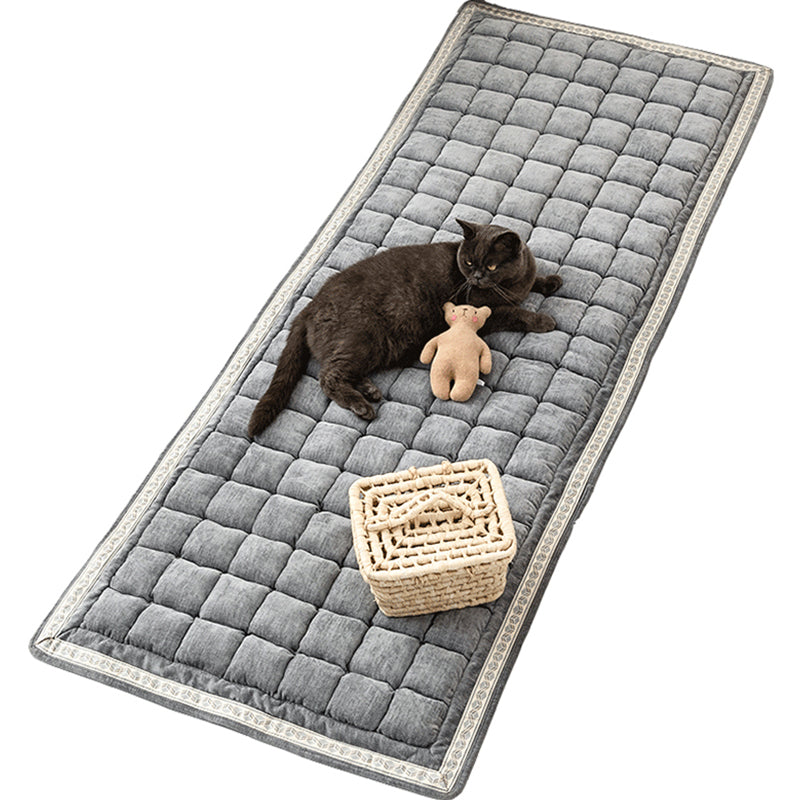 Alfombra de decoración de confort alfombra a cuadros con cuadro de cuadros Polyster sin deslizamiento para mascotas alfombra interior amigable para mascotas