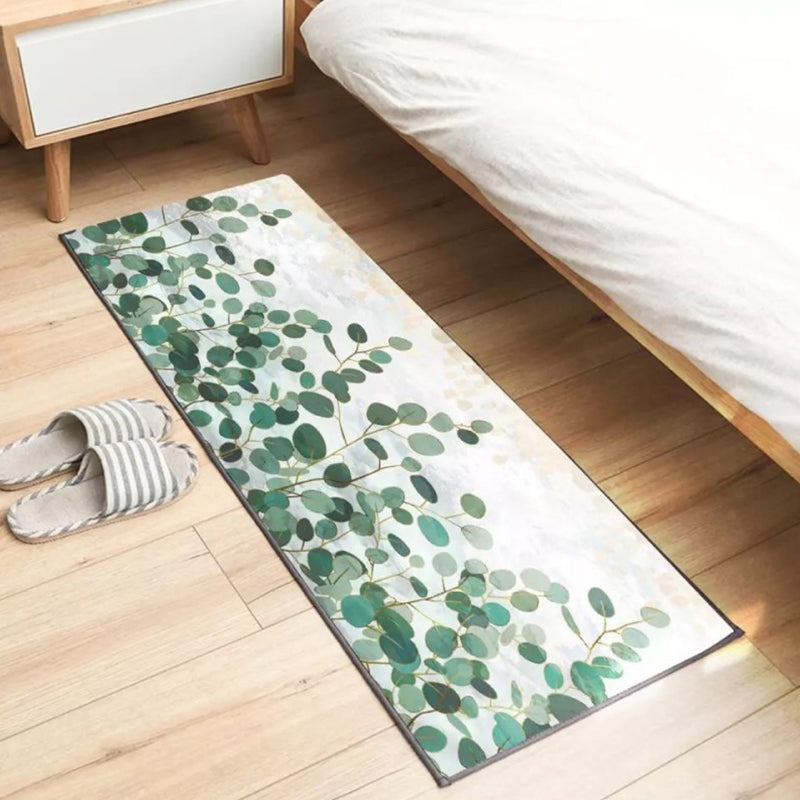 Modern Floral Printed Rug Multi Color Polypropylene Indoor Rug Non-Slip Easy Care Area Carpet for Bedroom