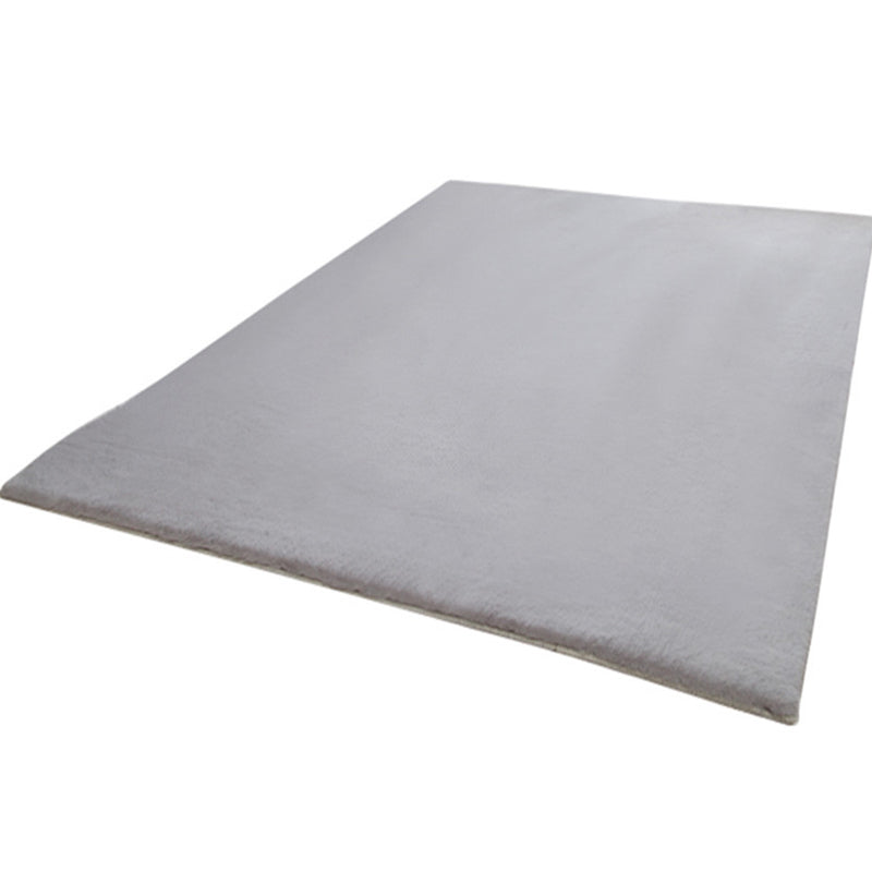 Multi-Color Calming Rug Polyster Solid Color Area Carpet Non-Slip Backing Easy Care Indoor Rug for Bedroom