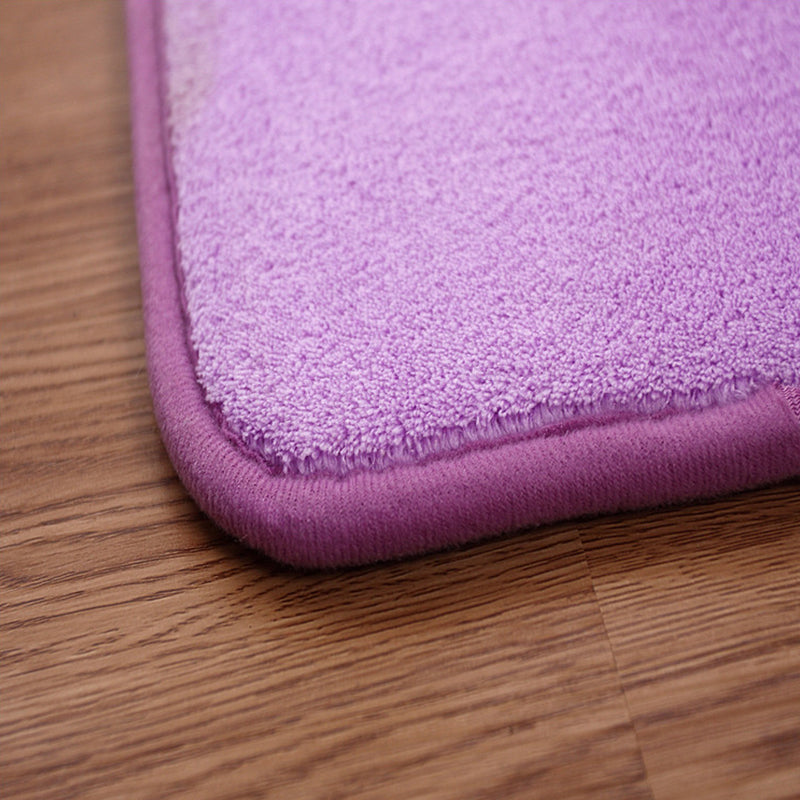 Casual Bedroom Rug Multi Color Solid Color Indoor Rug PVC Non-Slip Easy Care Washable Carpet