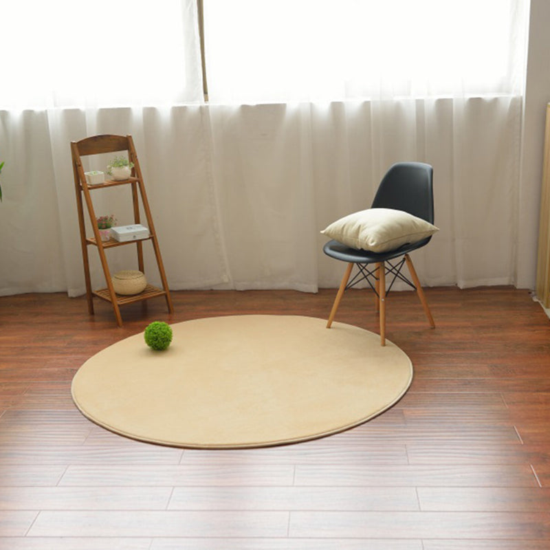 Modern Decoration Rug Multi Color Solid Color Area Carpet Polyster Non-Slip Pet Friendly Indoor Rug