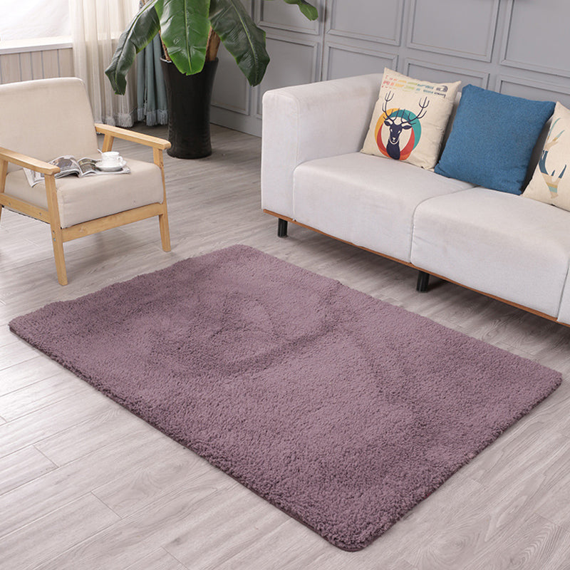 Tapis de couleur unie nordique multi-couleurs PVC tapis intérieur pour animaux de compagnie Animageux de la zone de support antidérapante pour le salon