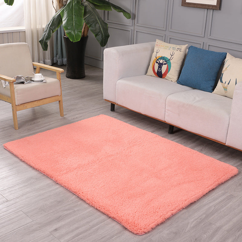 Tapis de couleur unie nordique multi-couleurs PVC tapis intérieur pour animaux de compagnie Animageux de la zone de support antidérapante pour le salon