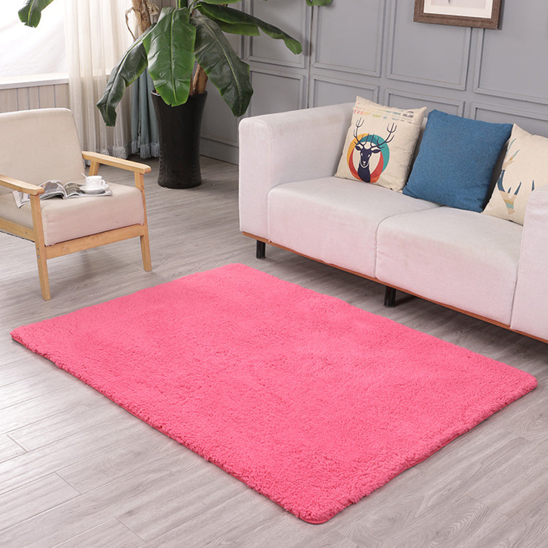 Tapis de couleur unie nordique multi-couleurs PVC tapis intérieur pour animaux de compagnie Animageux de la zone de support antidérapante pour le salon