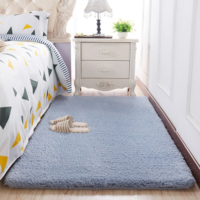 Tapis de couleur unie mignonne en acrylique multicolo