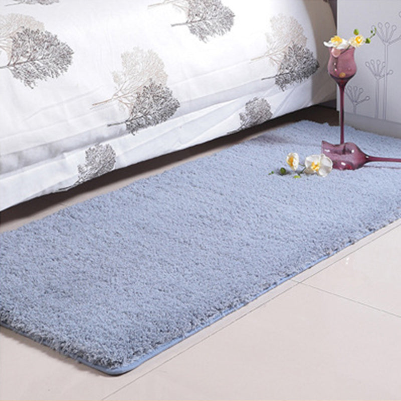 Tapis de couleur unie mignonne en acrylique multicolo