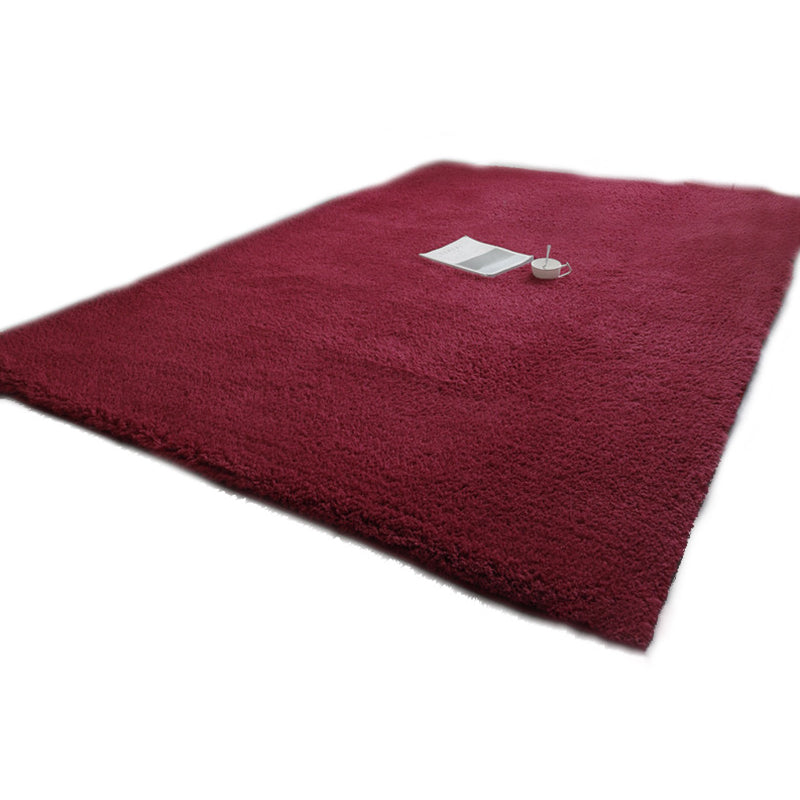 Modern Living Room Rug Multi Color Solid Color Area Carpet Synthetics Anti-Slip Machine Washable Indoor Rug